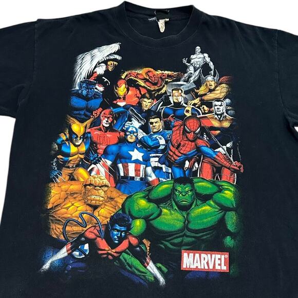 Marvel Superheroes Mad Engine Y2K T-Shirt - Picture 2 of 3